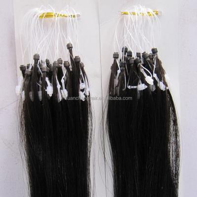 China 50cm Wave 50cm Silky Straight Brazilian 1g Ring Curl Micro Virgin Hair for sale