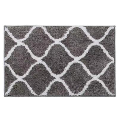 China High Quality Washable Fine Microfiber Natural Rubber Bathroom Super Absorbent Floor Mat for sale