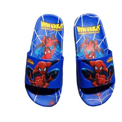 China Deodorization Children Sandals 2021 New Fashion Spiderman Lovely Soles Beach Outdoor Shoes Funky Cute Soft Anti-slip Cool Slippers Boys for sale