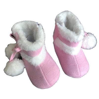 China Latest Baby Boy And Girls 1-2 Years Old Winter Christmas Kids Warm Soft Unique Toddler Snow Boots Light Weight for sale