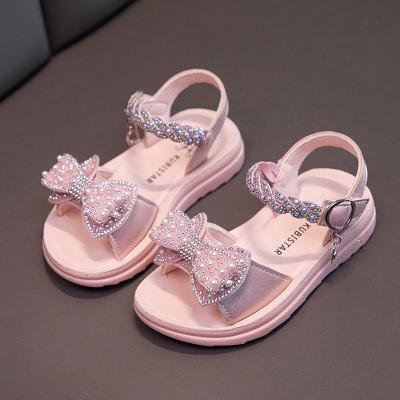 China New deodorization girls shoes sandals summer leather sports and leisure outdoor arch children's ultra-light popular sandals for sale