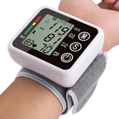 China Wrist Type Acrylic Automatic Digital Blood Pressure Home Health Care Monitor for sale