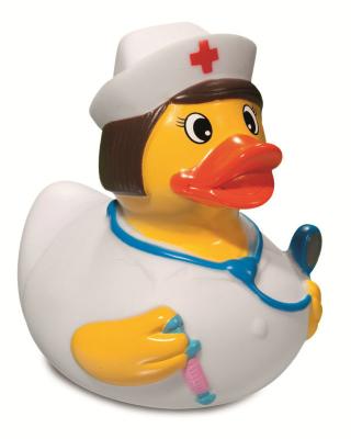 Cina Colore bianco sicuro morbido sveglio delle anatre del dottore Nurse Character Custom Rubber per il negozio dei giocattoli in vendita