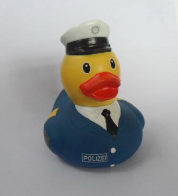 China Police / Salor Weighted Rubber Ducks Hand Painting With Non Toxic Vinyl for sale