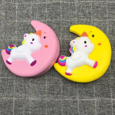 Chine Jouets en hausse lents crèmes de décompression de compression flairés par licorne mignonne visqueuse de lune de jouets à vendre