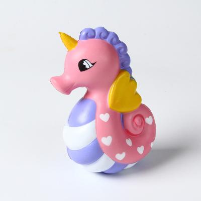 China Cute Soft Sea Horse Squishy Toys , Slow Rising Cream Scented Toy For Children Adults for sale