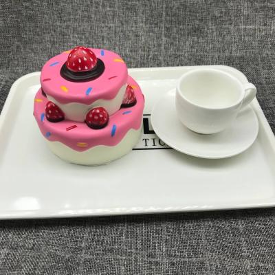 China Friemel Speelgoedpu Schuim het Langzame Toenemen Zachte Anti - beklemtoon Stuk speelgoed Jumbo Valse Cake Squishy Te koop