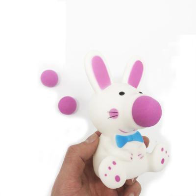 Chine Serrez les jouets en plastique mous de tir avec le caoutchouc animal d'OEM/ODM 15*8*9cm de PVC de boules d'EVA à vendre