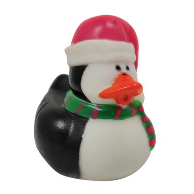 China Weighted Bath Toy Christmas Rubber Duck Mini Size Custom Color Eco - Friendly for sale