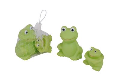 Chine Serrant les jouets mous de grenouille de jouets animaux en caoutchouc de Bath réglés flottement pour le bébé à vendre