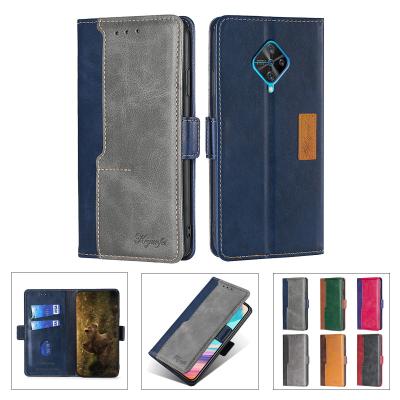 China Luxury Shockproof Wallet Leather Case For Vivo S10 S7 S6 S5 V21E 5G 4G V20 V19 V17 V15 V11i V11 TPU Pro Card Slots Book Cover Back Case for sale