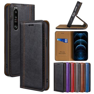 China 2021 New Arrival Shockproof Flip Stand Leather TPU Wallet Phone Case Covers For SONY Xperia Pro i CE II 10 1 5 II III 8 Xperia 10 III Lite for sale