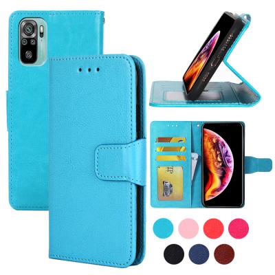 China Hot Selling Shockproof Phone Shell Magnetic Card Wallet Case For Xiaomi Redmi Note 11 10 9S 9T 8 7 6 5A 4X 3 Leather Phone Cover for sale