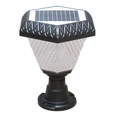 China Hot Selling Outdoor Solar Post Radio Garden Lamps Solar Lights Garden Led Waterproof With Light Control for sale