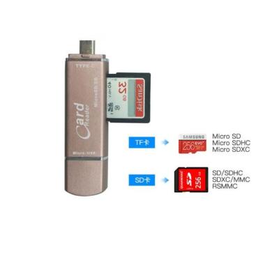 China Hot Sale 5in1 Card Reader for Type C/Micro USB/USB A/SD/Micro-SD CJA205 for sale