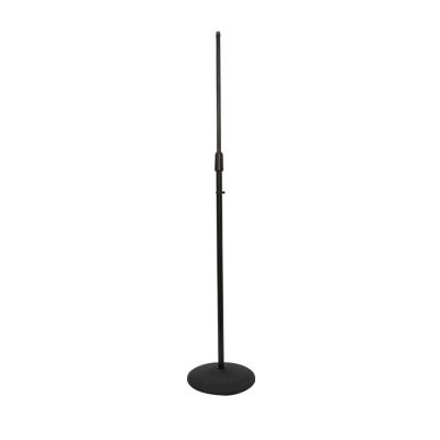 China For studio and stage microphone stand domed round metal base straight stand telescoping tube microphone stand for sale