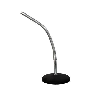 China For Studio and Stage Microphone Stand Desktop Sliver Spring Tube Microphone Dome Shaped Metal Base Stand for sale