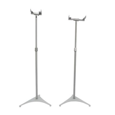 China Adjustable Speaker Stand Floor Loudspeaker Standing In White JYDSP-002-C2 for sale