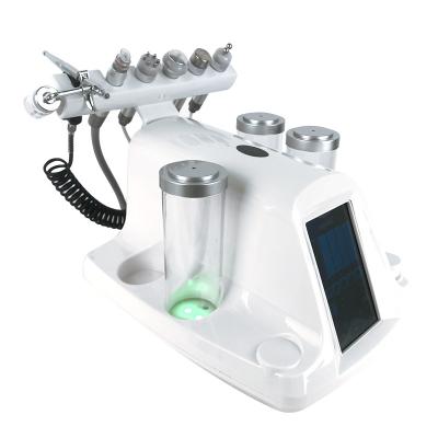 China Rechargeable Beauty Salon 6 in 1 Super Clean Bubble Micro Microdermabrasion Facial Massager for sale