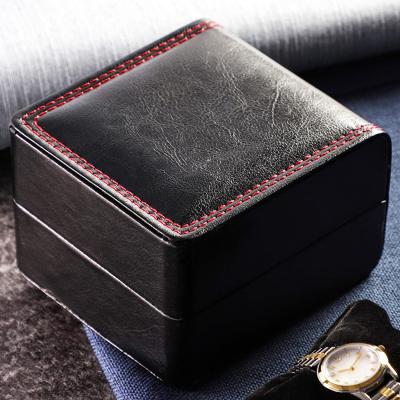 China Square Big Brand Watch Storage Box Luminous Lacquered Wooden Watch Box Veneer Famous Custom Lining Jewelry Box for sale