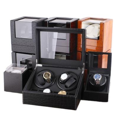 China High-end Baking Eco-friendly Painting Square Motor Watch Box Classic Watch Case Packing Wooden Watch Box for sale