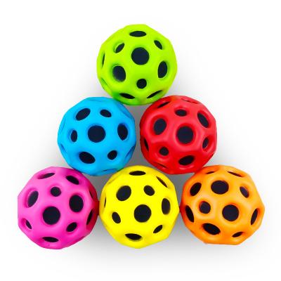 China Sports Toy High Quality Funny Pu Foam High Bouncing Moon Shape Anti Trigger Balls Wiggle Toy Amazon Set for sale