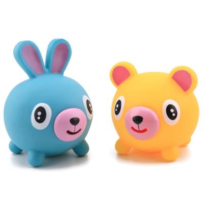 China Funny Soft Rubber Squeeze Figure Toy With Tongue For Kids Anime Pop Toy Mini Rubber Cartoon Animal Children Toy for sale