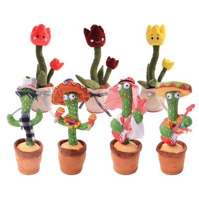 China Latest Plush Cactus Dancing Flowers Christmas Modern Custom Dancing Dancing Toys for sale