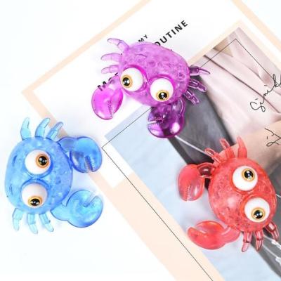 China Soft Hand Wrist Squeeze Grape Fun Toys Novelty Sticky Squeezing Water Beads Anti-Anxiety Strain Crab Ball Restless Person Sensory Toys for sale