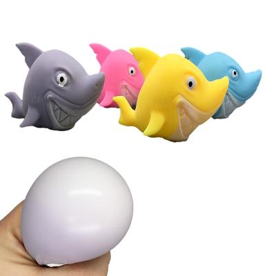 China 2022 New Water Sea Animals Sea Fish Eco-friendly Design TPR Eco-friendly Soft Dolphin Toy Shark Squeeze Deep Toy for sale