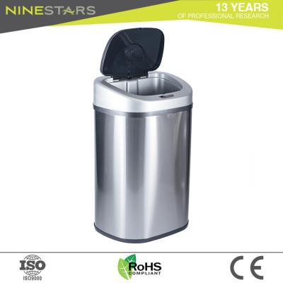 China Sustainable Stainless Steel Recycle Trash Collector 80l Rubbish Bin for sale