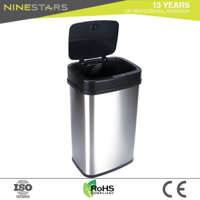 China Ninestars viable 15 liter sensor red odorless rectangular bin for sale