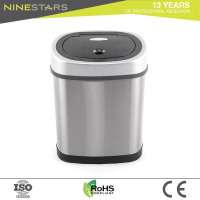 China Sustainable Ninestars No Touch 12l Trash Bin Smart Sensor for sale