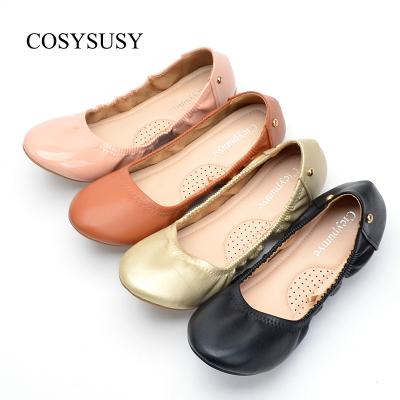 China Curvy Women Slip On Flat Comfortable Casual Shoes Fashion Solid Loafers Female Round Toe Boat Shoes Slip On Shoes Ballet for sale