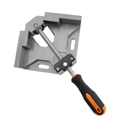 China Metal 90 Degree Alloy Steel Quick Release Corner Clamp Woodworking Picture Clamp Frame Right Angle Welding Tool for sale