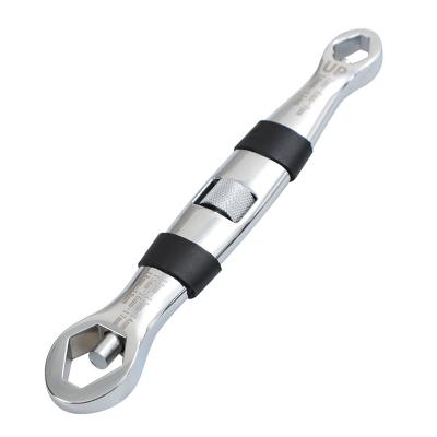 China Multi Functional Wrench 23-in-1 Universal Adjustable High Carbon Steel Flexible Type Wrench Pocket 1/4-inch to 3/4-inch 7mm 19mm for sale