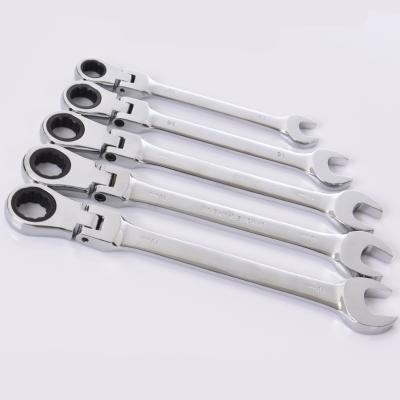 China Chrome Vanadium Steel Main Ratchet Wrench 6-19mm Head Ratchet Set For Car Repair Tools Multifunctional Wrench Adjustable Wrench for sale