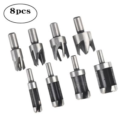 China 8pcs Drilling Core Wood Drilling Bits Plugs Cutter Socket Cutting Tool Wood Drill Bits Set 5/8