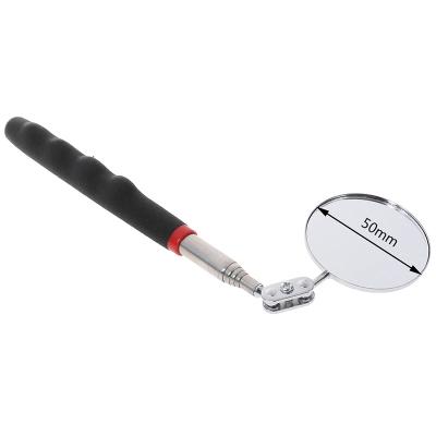 China 1Pcs 50mm Telescopic Car Detection Lens Inspection Round Mirror 360 Repair Tool 730mm for sale