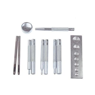 China 11pcs/set Rivet Base Snaps Tool Kit Button Rivet and Snaps Install 7in1 Base Punch 633/655/831/201 Manual Installation Tools for sale