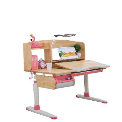 China GMYD A120 Modern Wooden Kids School Study Table With Shelf And Chair For 3-18 Years Old for sale