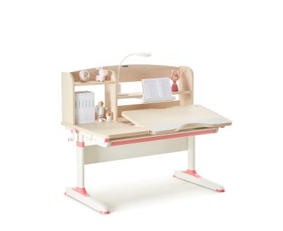 China GMYD F120 Modern Particleboard Height Solid Wood Adjustable Kids Reading And Writing Desk With Slanted Desk And Drawer for sale