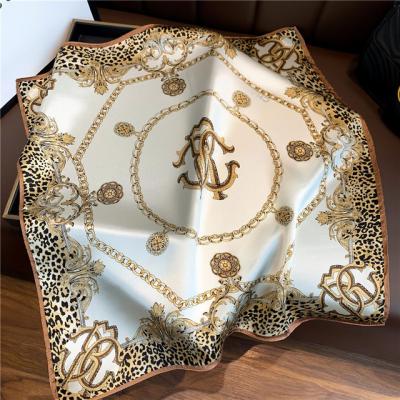 China Fashionable Women's 100% Silk Scarf Square Square Scarf Factory Wholesale 53*53cm Custom Printing Silk Scarf for sale