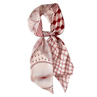 China New Fashion Spring Scarf New Section Scarf Women's Comfortable Thin Western Style Small Headband Bag Neck Scarf for sale