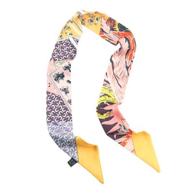 China Manufacturer 2021 fashion decoration female narrow soft neck small decoration hot new scarf for sale