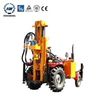 China Construction worksÂ   Hengwang TQZ-260 Tractor Type Water Well Cheap Drilling Rig for sale