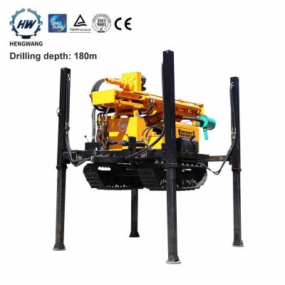 China Construction Material Shops Cheap Price 300 Crawler Type Drilling Rig 300meter Pneumatic Water Well Drilling Rig For Sale for sale