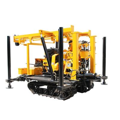 China Construction Material Shops Small Crawler Portable Hydraulic Drilling Rig 200m Drilling Rig for sale