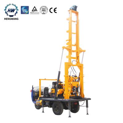 China Geological Exploration / Tractor Type Hydraulic Rotary Water Well Drilling Rig Depth 190m Machine for sale