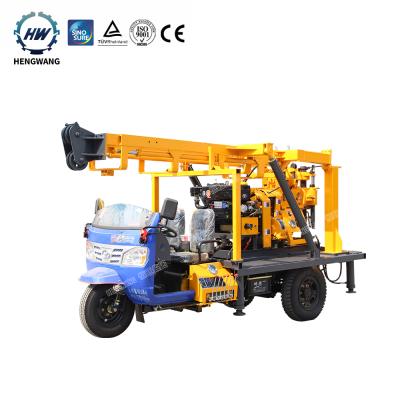 China Garment Shops Hengwang HW 190S Tricycle Shallow Water Well Drilling Rig Drill Rigs For Sale for sale